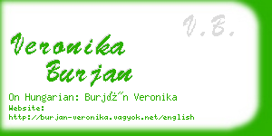 veronika burjan business card